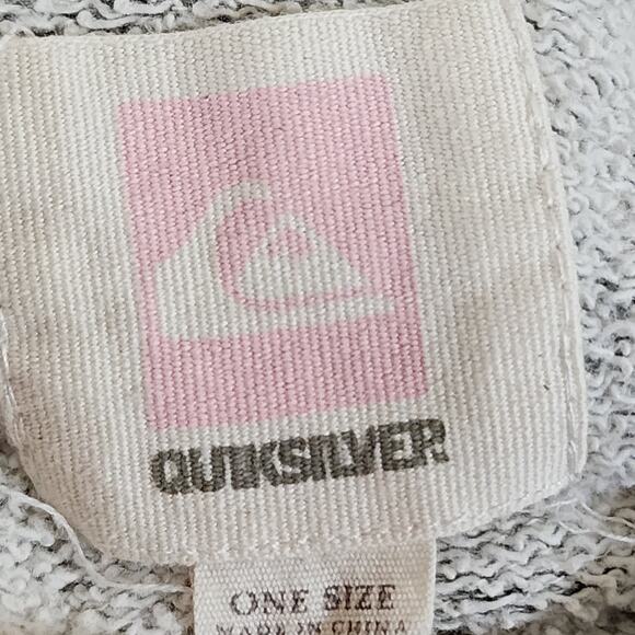 Quicksilver Grey Gray Hoodie Top - Picture 3 of 5